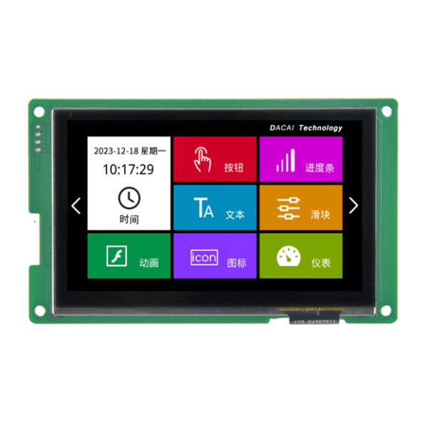 Elsun 4.3 inch 800x480 resolution with HMI LCD display with stable production
